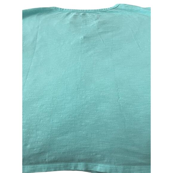 A.N.A. CAP SLEEVE PULL-OVER V-NECK T-SHIRT, WOMENS, M, LIGHT TEAL - Picture 5 of 11